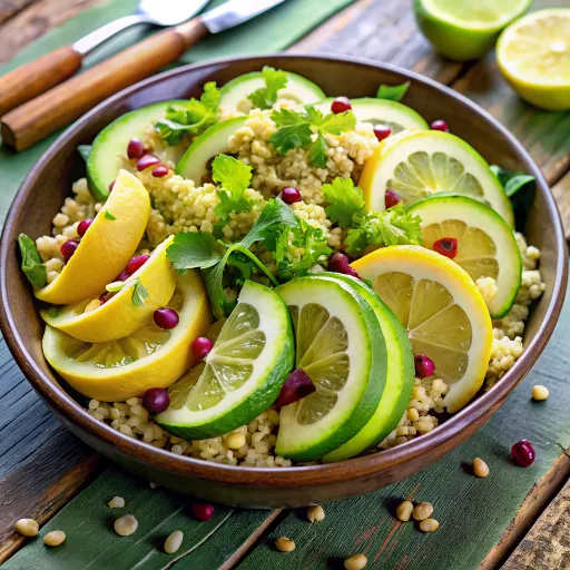 Avokadolu Kinoalı Salata